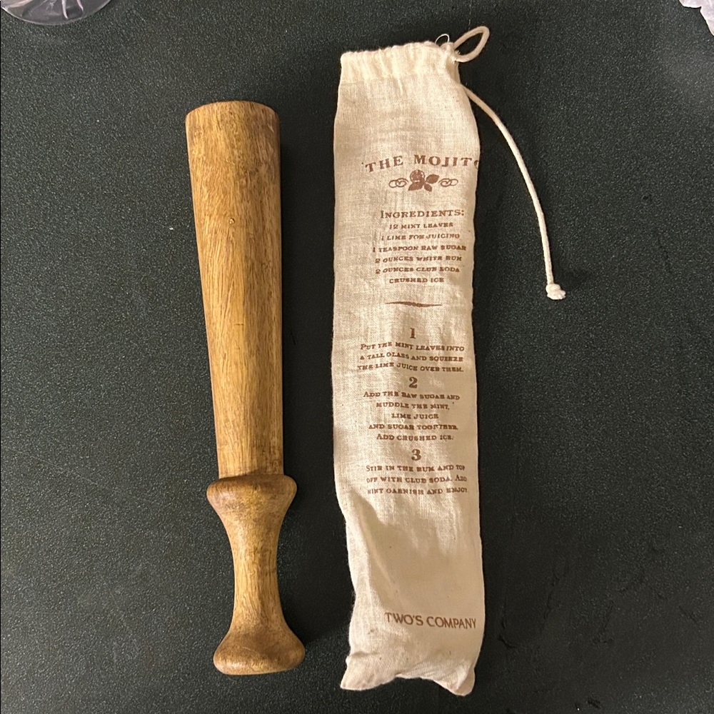Wood Muddler in Bag